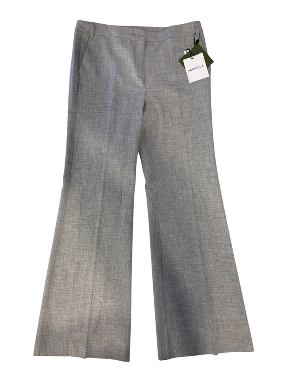 Women's Light Grey Trousers by Marella 14 Long NWT Office Wear Business Work